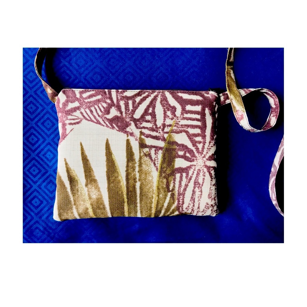 NWOT Hand-painted Cloth Crossbody Clutch